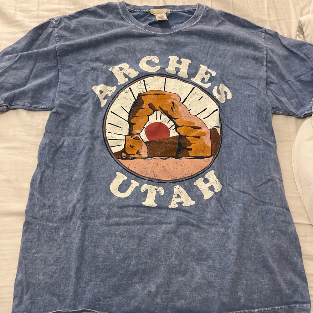 Altar'd State Blue Graphic Tee